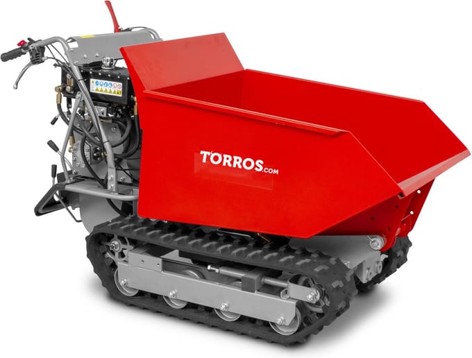 Mini rupsdumper kipbak 500kg 9pk 6+2R snelheden Stattos MRD500H6