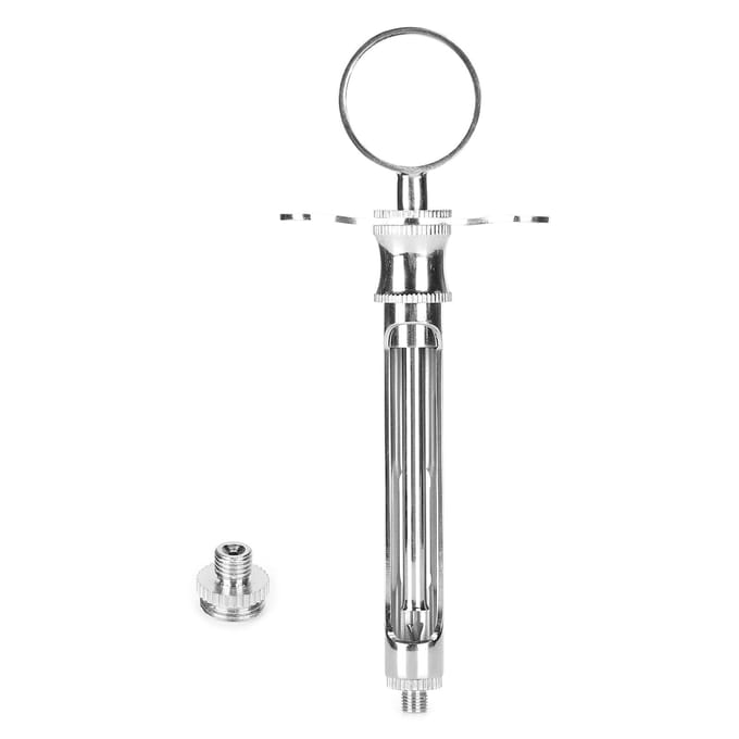 Tandheelkundige Anesthesie Spuit Zelfaspirerend Roestvrij Staal Herbruikbaar Tandheelkundige Spuit Accessoire gray