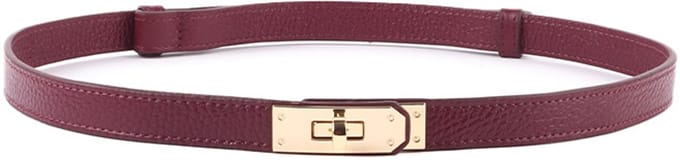 Giuliano Lederen riem - Made in Italy - 105 CM - Bordeaux