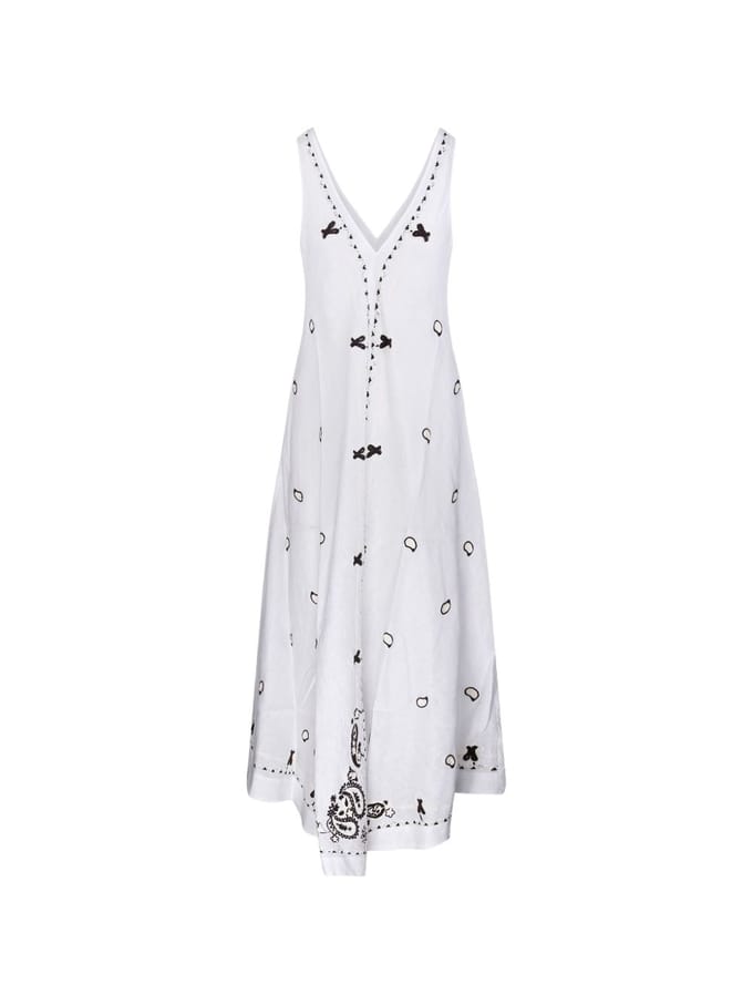 parosh jurk strand vrouw wit