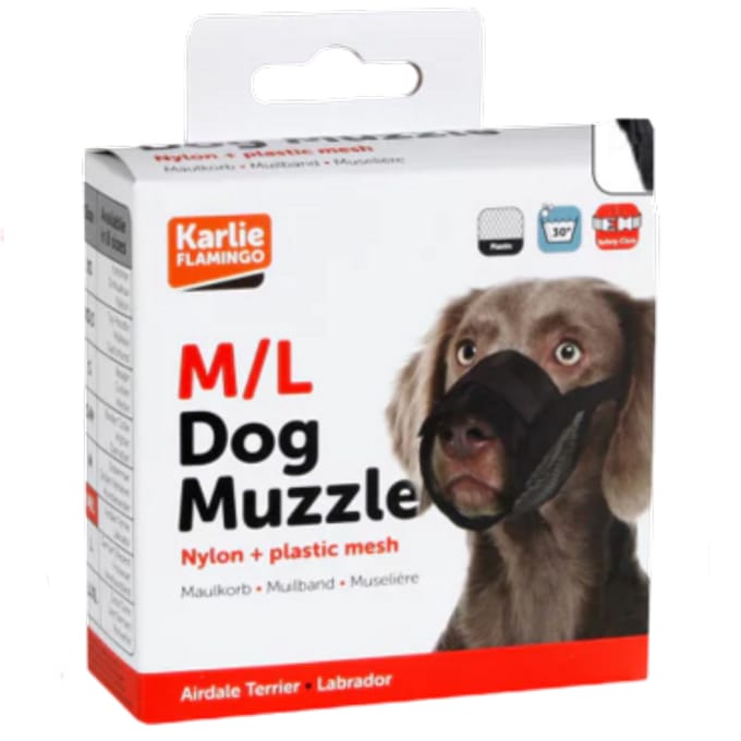 Karlie Zwarte Muilkorf - M/L