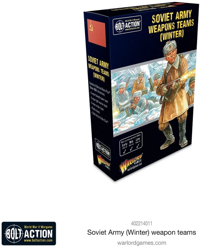 Soviet army weapons teams (winter) (Bolt action nieuw)