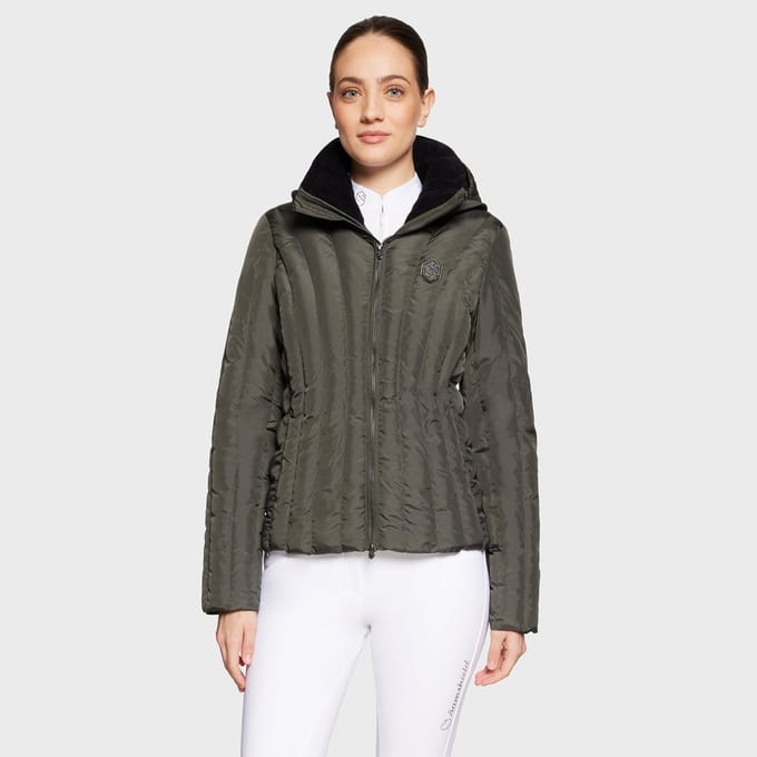 Samshield FW25 Courchevel Puffer met Lange Mouwen - Donkergroen - M