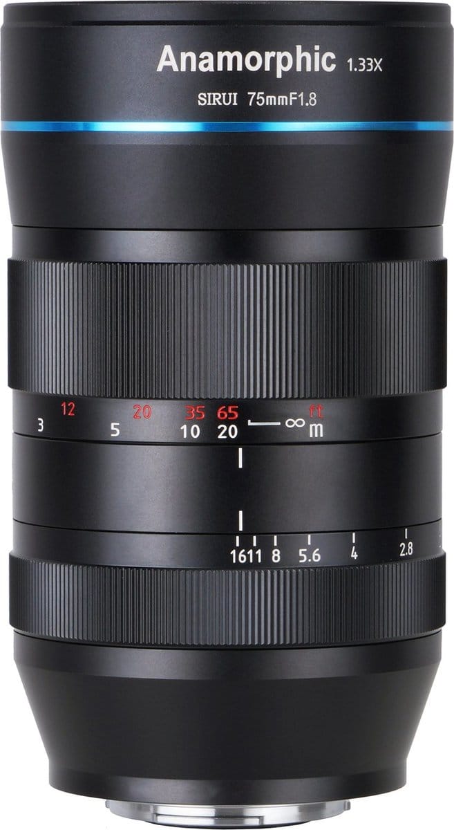Sirui E-mount Cinema lens 75 mm Anamorphisch