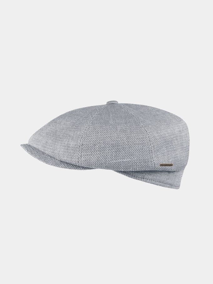 Cairo - Linnen flat cap - Blauw