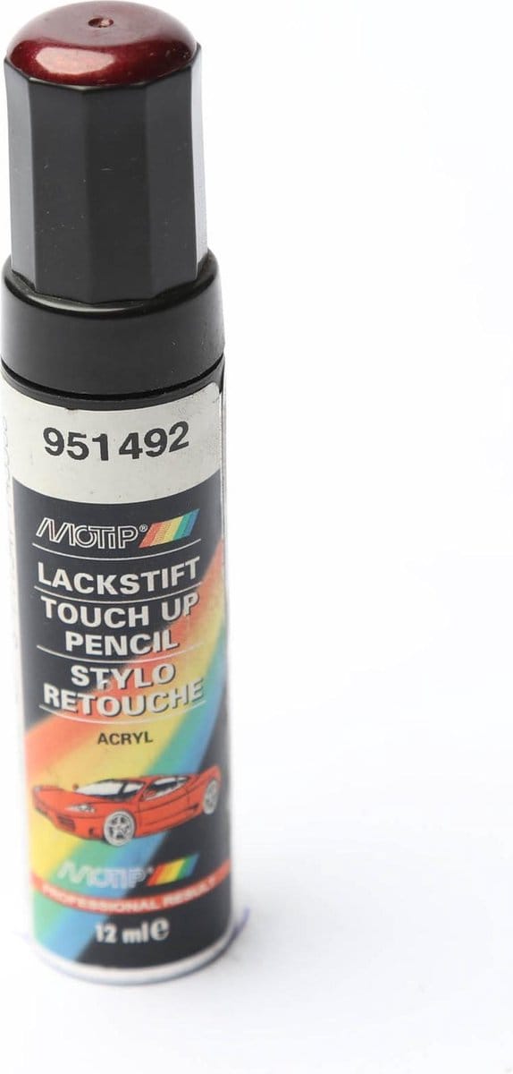 Motip 951492 - Auto lakstift - Rood Metallic - 12 ml