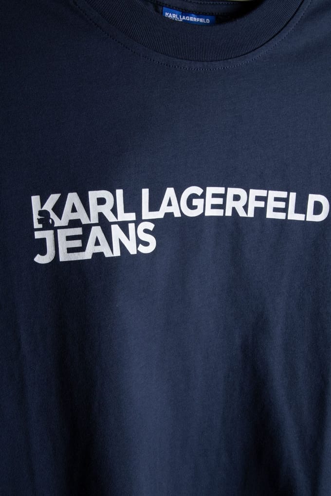 Karl Lagerfeld Black Iris Klj Reg Ss Essential Tee Taglia: XS | Magliette basic Outlet | Uomo | Viola
