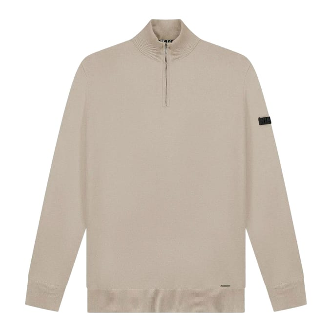 Malelions Knitted 1/4 Zip Sweater Heren - Maat M