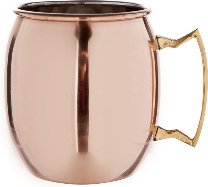 Cosy & Trendy Cocktailbeker/cocktailglas Moscow Mule - koper - 450 ml - glad