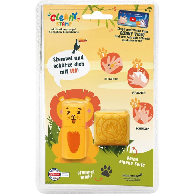 ColOp Cleany Stempel handwasstempel - Leeuw