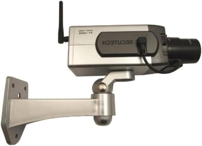 Nep Camera - Dummy Camera - Huis Beveiligen - Met Bewegingssensor - 15 x 5 cm - Zwart
