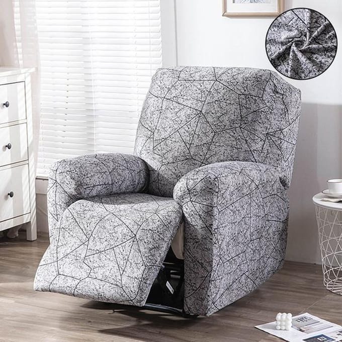 Elastische Fauteuilhoes Antislip Bankhoes Slipcovers Stretch Bankhoes Voor Woonkamer Fauteuilhoes Meubelhoes gray