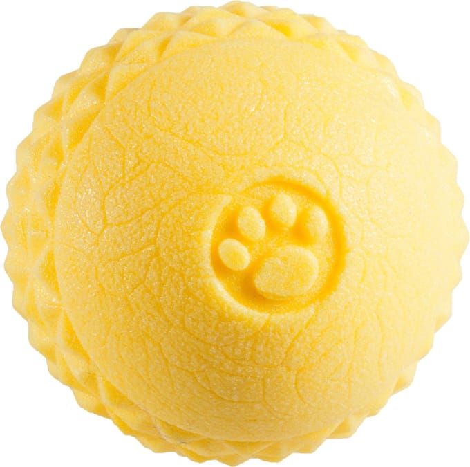 Vadigran Tpr Bal Yellow Vanilla Geel - Hondenspeelgoed - Ø6.4 cm