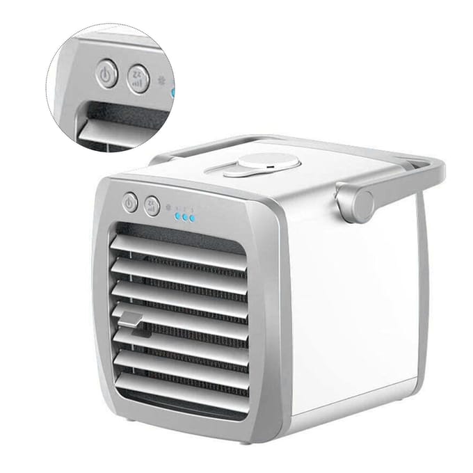 Draagbare airconditioner Mini-luchtkoeler USB-conditioner voor slaapkamer en kantoor gray