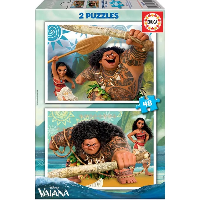 Puzzel 2x48st Educa Borras Vaiana