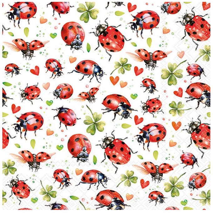 Lunch Servetten Ladybug flight - Ambiente - 33x33 cm