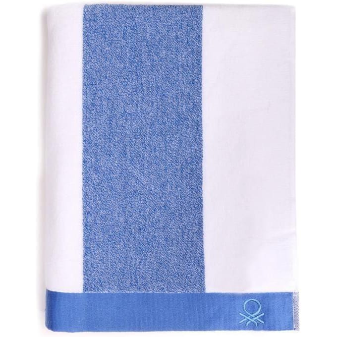 Serviette de plage - CASA BENETTON - 90x160 CM - 100% coton - 450 g/m2 - Douceur exceptionnelle bleu