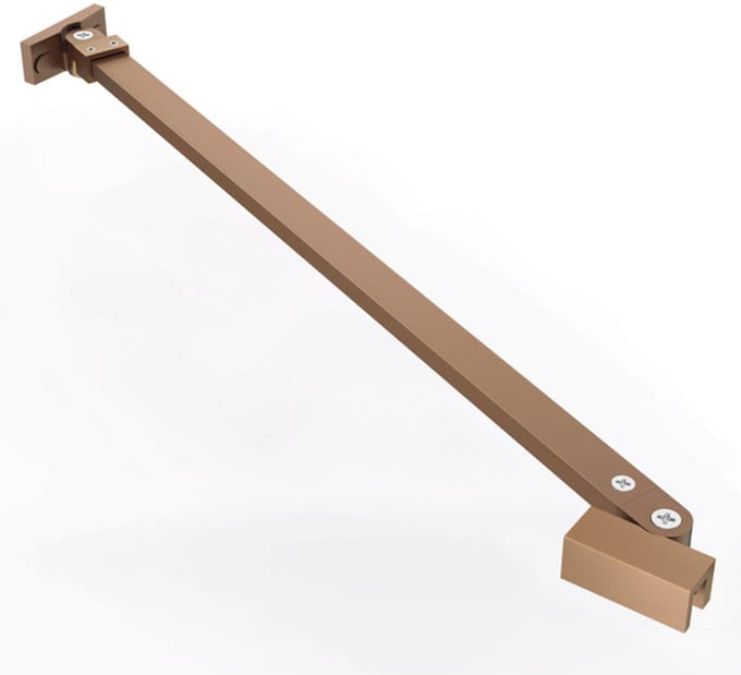 FugaFlow Eccelente Vetro Losse Stabilisatiestang - 120cm - draaibaar - geborsteld koper