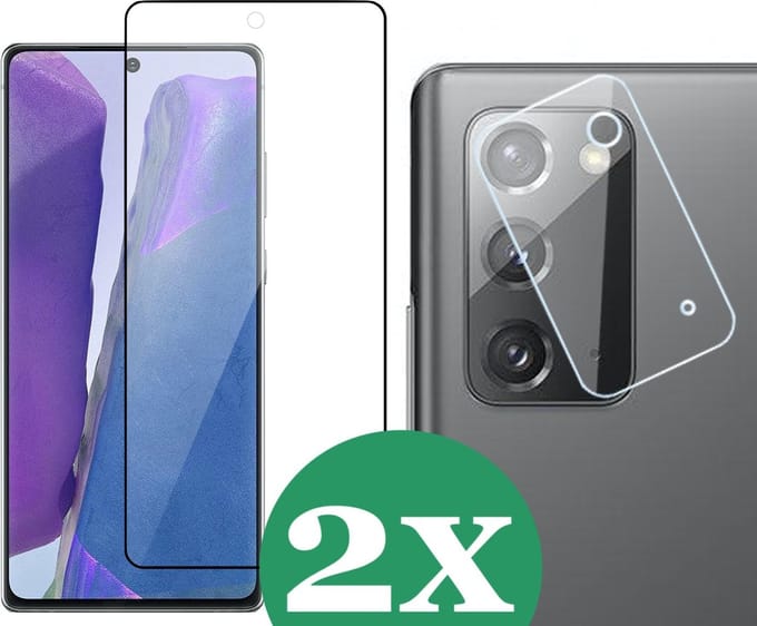 2x Screenprotector geschikt voor Samsung Galaxy Note 20 - 2x Camera Screen Protector