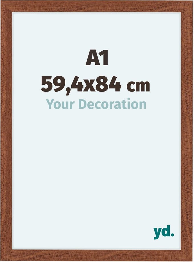 Your Decoration - Fotolijst A1 59,4x84 cm - MDF - Walnoot - Como