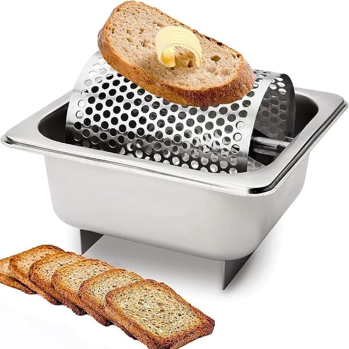 Boterroller RVS - Vetwiel Dispenser - Gelijkmatig Smeren - Grote Capaciteit - 36 Oz - Zilverkleurig