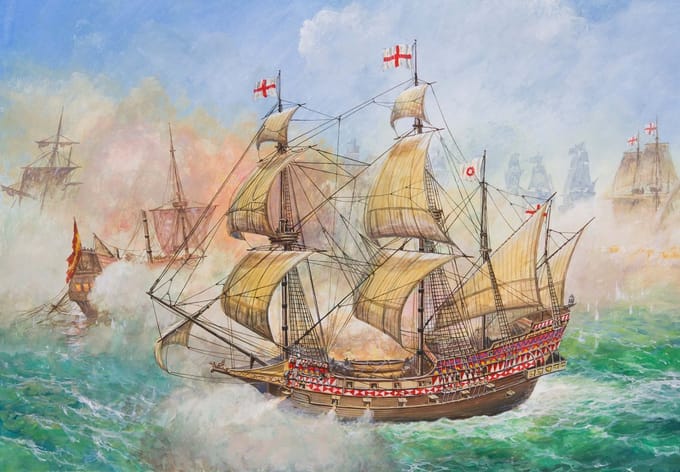 Zvezda Modelbouwpakket Schepen - 6500 Sir Francis Drake#039 flagship HMS -Revenge- Plastic - 1:350 - Modelbouw