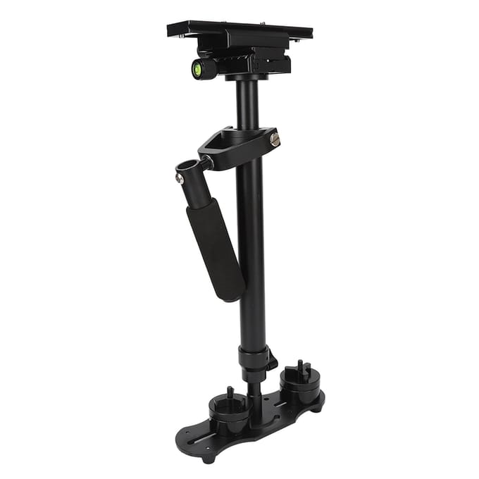 Camera Stabilisator Snelle Balancering 360 graden Rotatie Professioneel CNC Aluminium 3-assige Handheld black