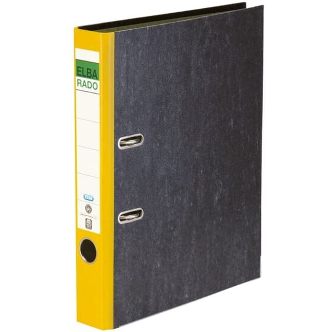 ELBA ordner rado gewolkt, rugbreedte: 50 mm, geel