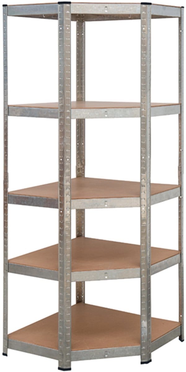 Practo Home - Opbergrek hoek - Heavy Duty - Max. 875 kg - 180x70x40 cm