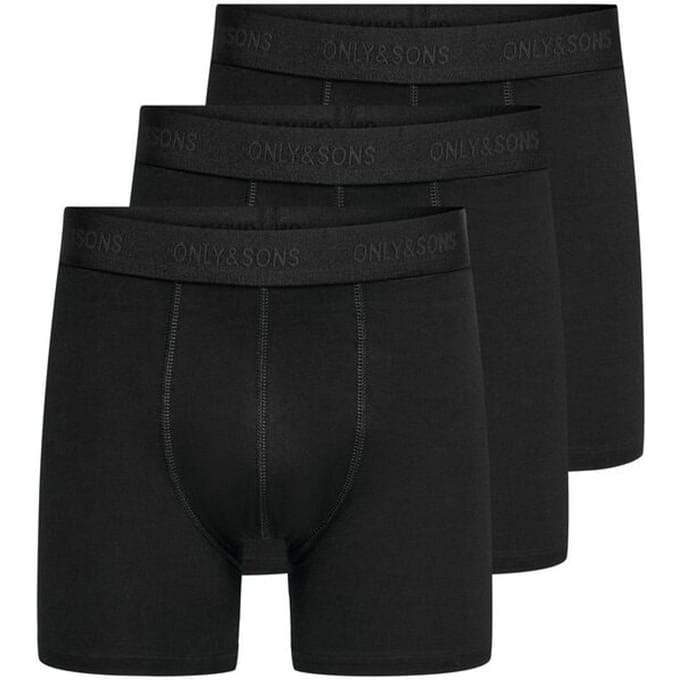 ONLY and SONS Boxers - ONSFITZ SOLID BOXER 3PACK NOOS - S tot XXL - voor Mannen - zwart