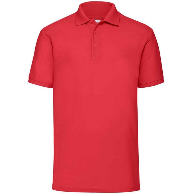 Fruit of the Loom Heren Piqué Polo Shirt (Rood)