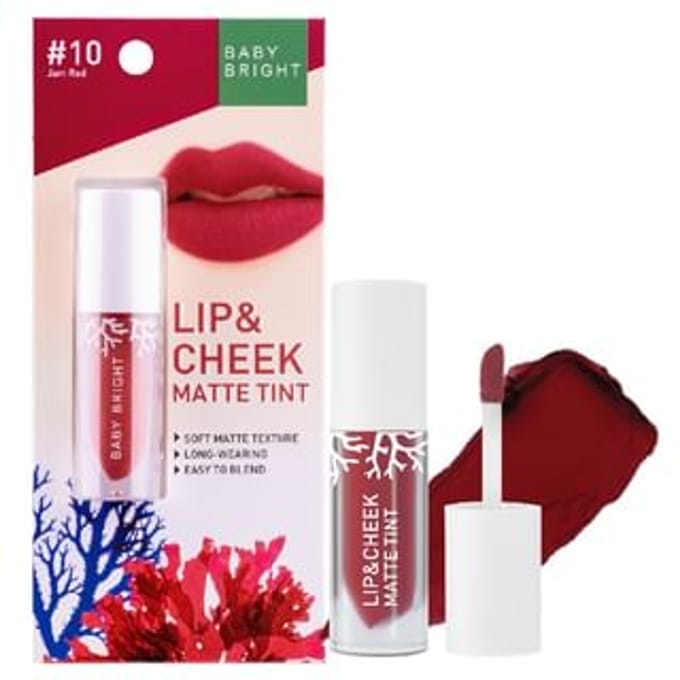 Baby Bright - Lip & Cheek Matte Tint 10 Jam Red