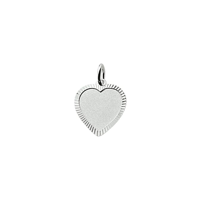 graveerhartje gediamanteerd zilver gerhodineerd 1304651