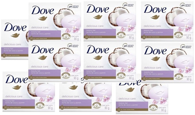 Dove Zeep Cocos & Jasmijnblaadjes 10 x 90 Gram