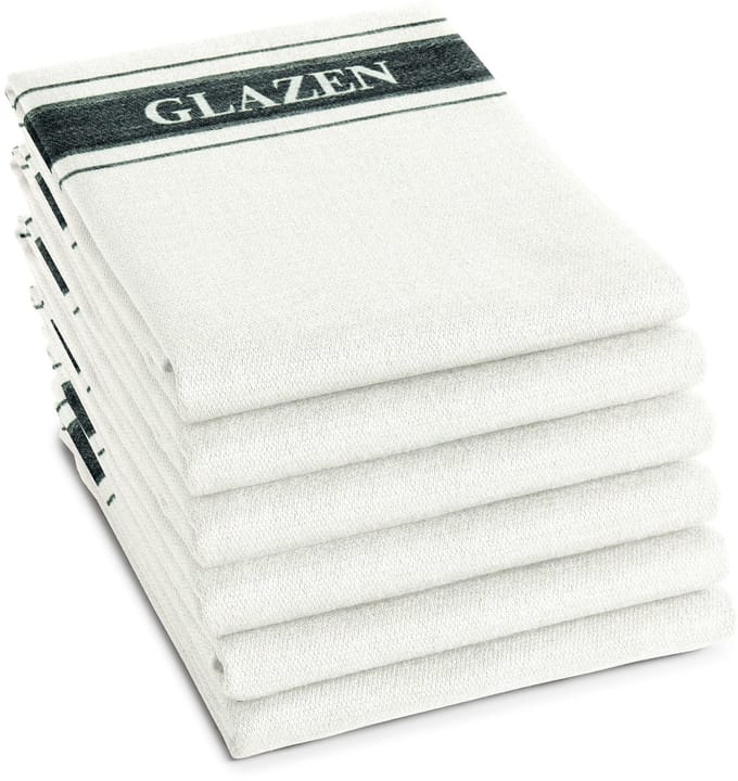 DDDDD Poleerdoek - Set van 6 - Glazendoek - 60x65cm - Wit