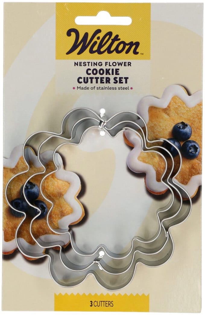 Wilton Nesting Koekjesuitsteker - Bloem - Set/3 - Uitsteekvormpjes - Koekjes Vorm