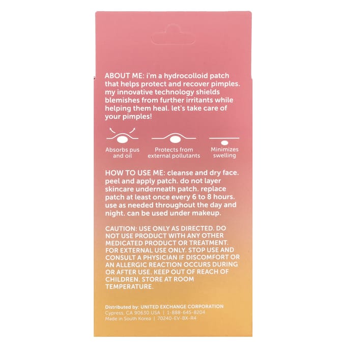 Nu-Pore, Pickle Protect, 20 patchs hydrocolloïdes pink