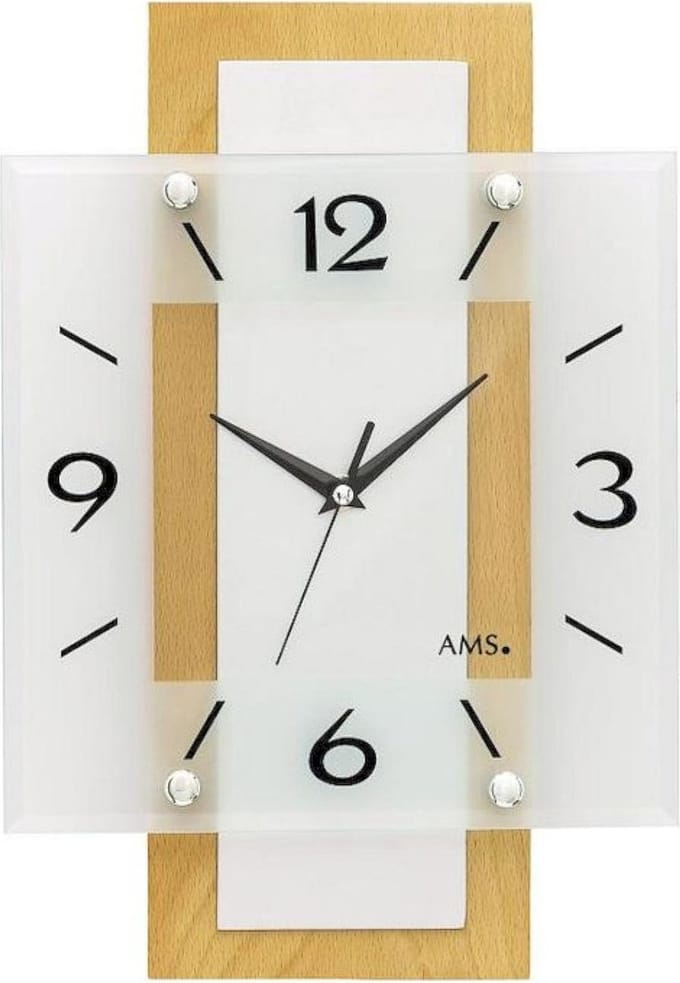 Wandklok radiogestuurd AMS - 5507