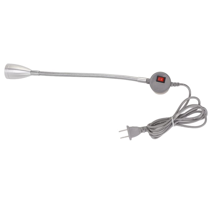 Naaimachinelamp Flexibele Zwanenhals Stevig Aluminium 55in Stroomkabel LED Werklicht voor US Plug gray