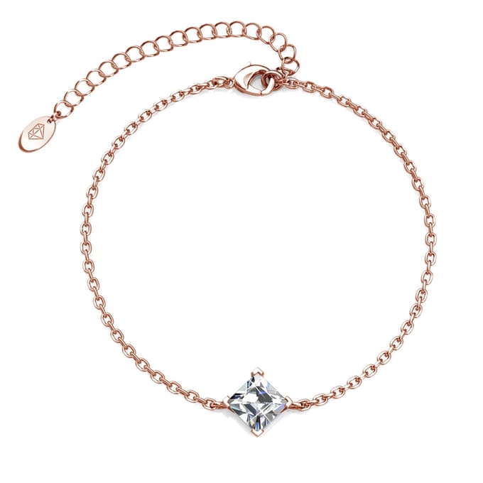 Calle Square Sets - Roségoud en kristal