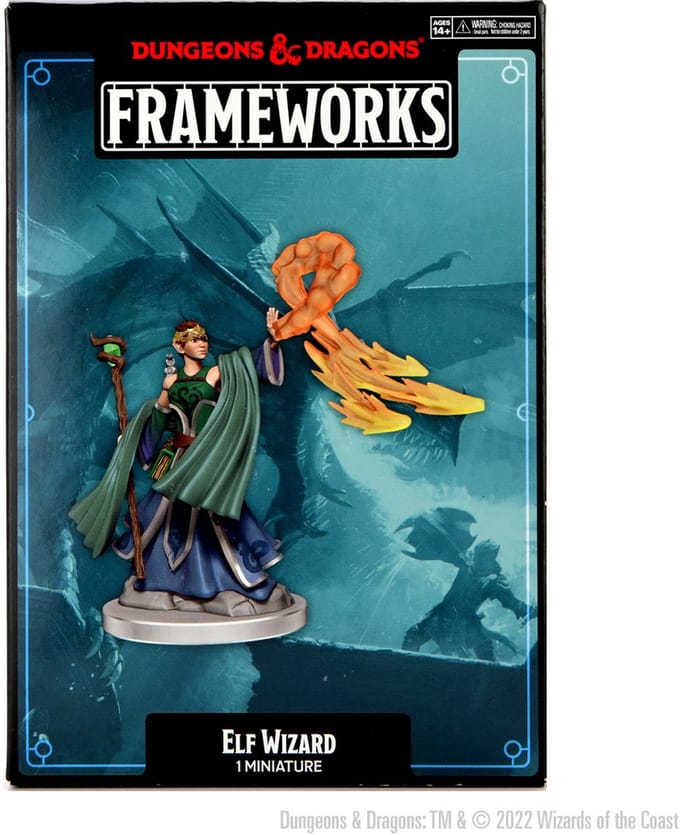 WizKids Dungeons & Dragons Framework Miniature-Elf Wizard (Female) (Diversen) Nieuw