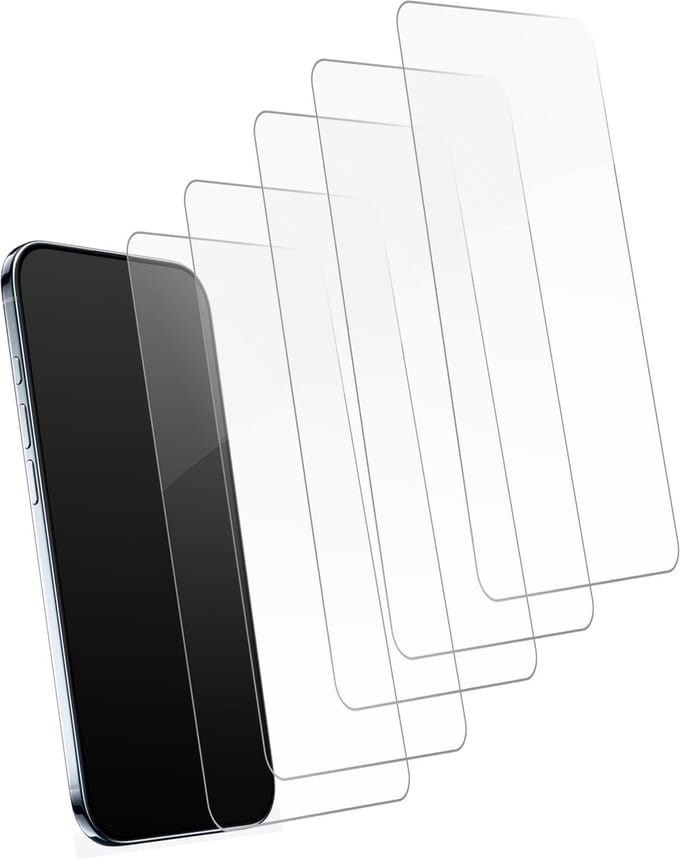 5x Screenprotectors geschikt voor iPhone 17 Pro Max - Screen Protector - Gehard Glas - Krasbestendig - Case Friendly - Transparant - 5 Stuks
