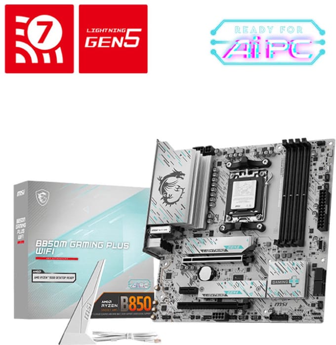 MSI B850M Serie - Moederbord - Gaming Plus - WiFi 7 - Micro ATX