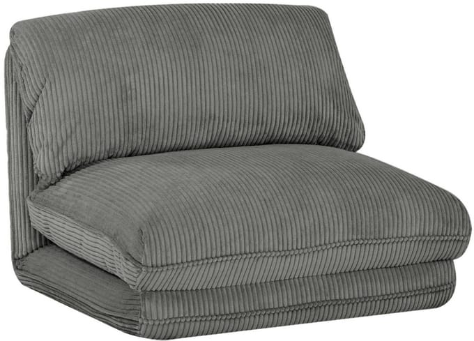 sweeek - Slaapfauteuil 1 persoons loungestoel corduroy - cosy