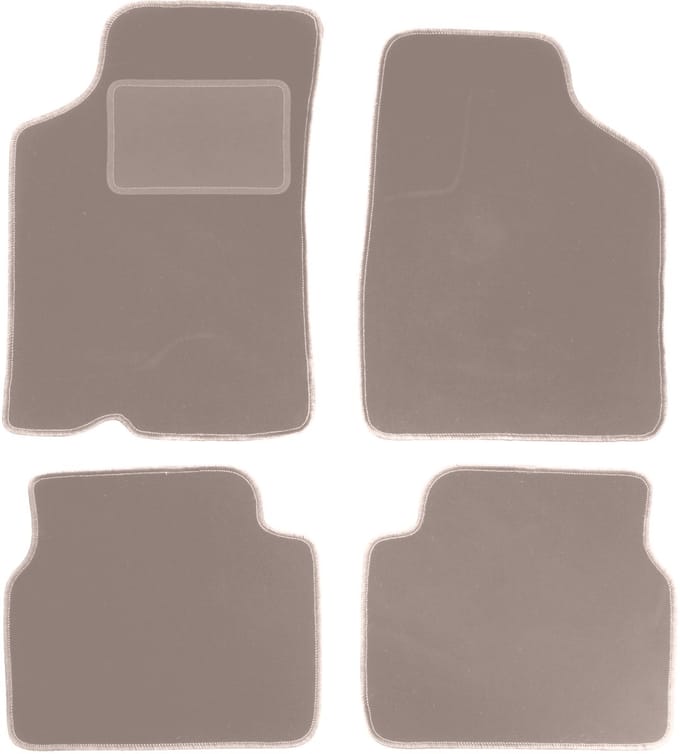 Beige velours matten voor: Kia Sephia I sedan (1994-1997)