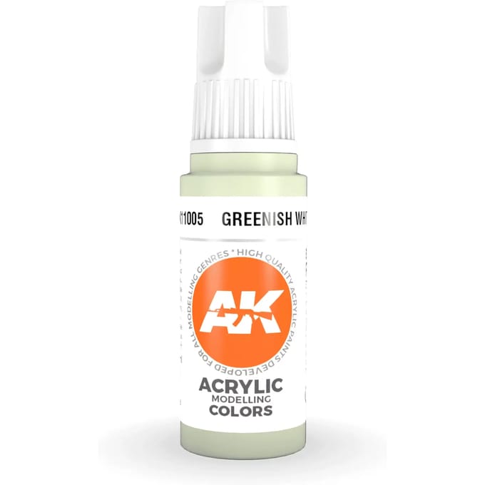 Greenish White Acrylic Modelling Color - 17ml - AK-11005