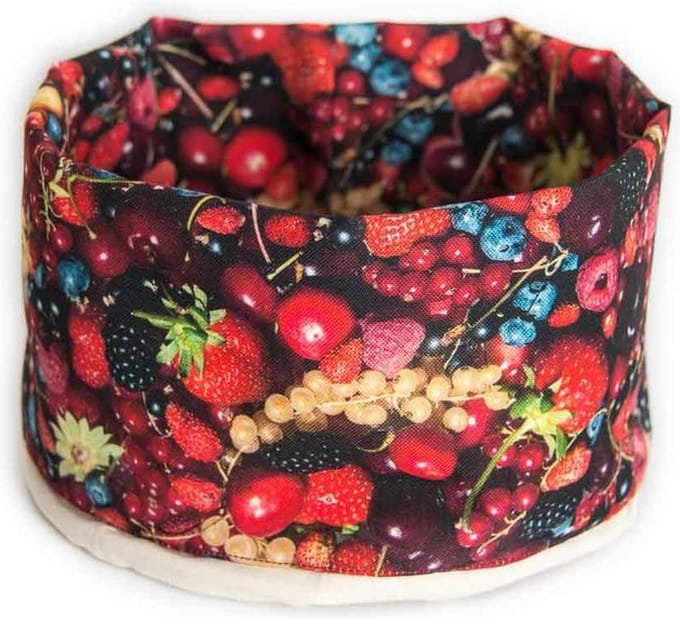 Serveermand  - Fruitmand - Rood Fruit / Bessen - MB Design - L 26 x B 20 cm - 8 liter