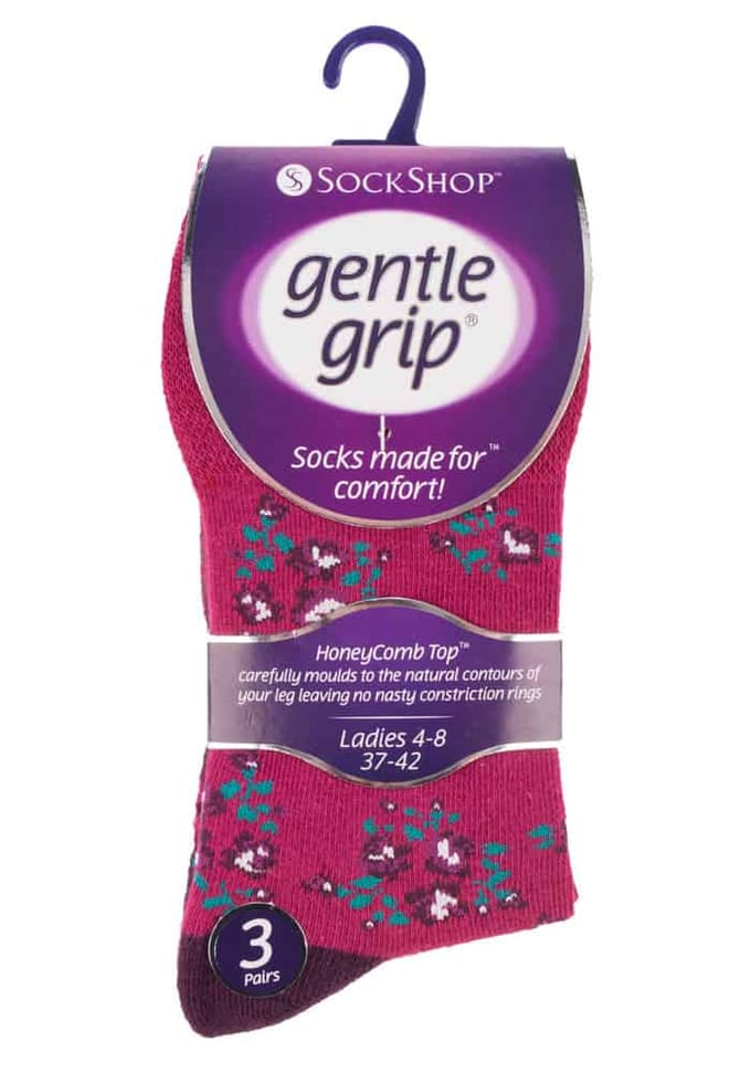 6 paar sokken zonder elastiek damessokken met zachte grip - GG58