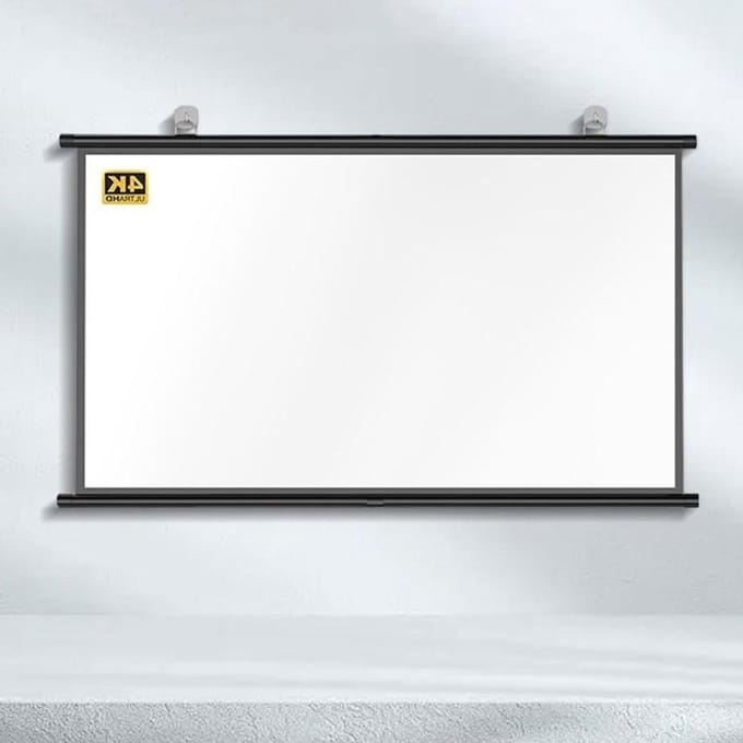 Projectiescherm - Filmscherm - Home Cinema - Draagbaar Ontwerp - 40 Inch - Zwart