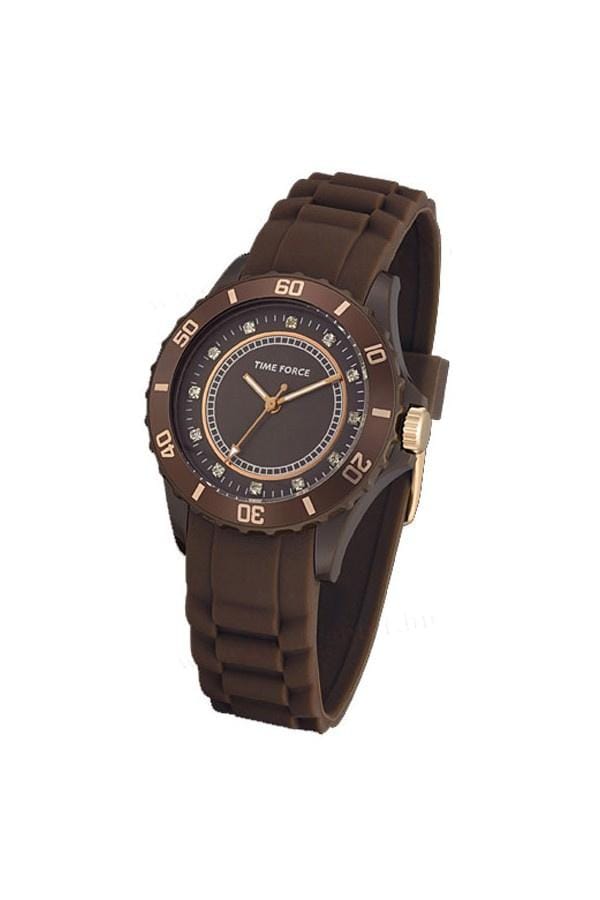 Horloge TIME FORCE TF4024L15. Kwarts, Kleur bruin. Vrouw. gray